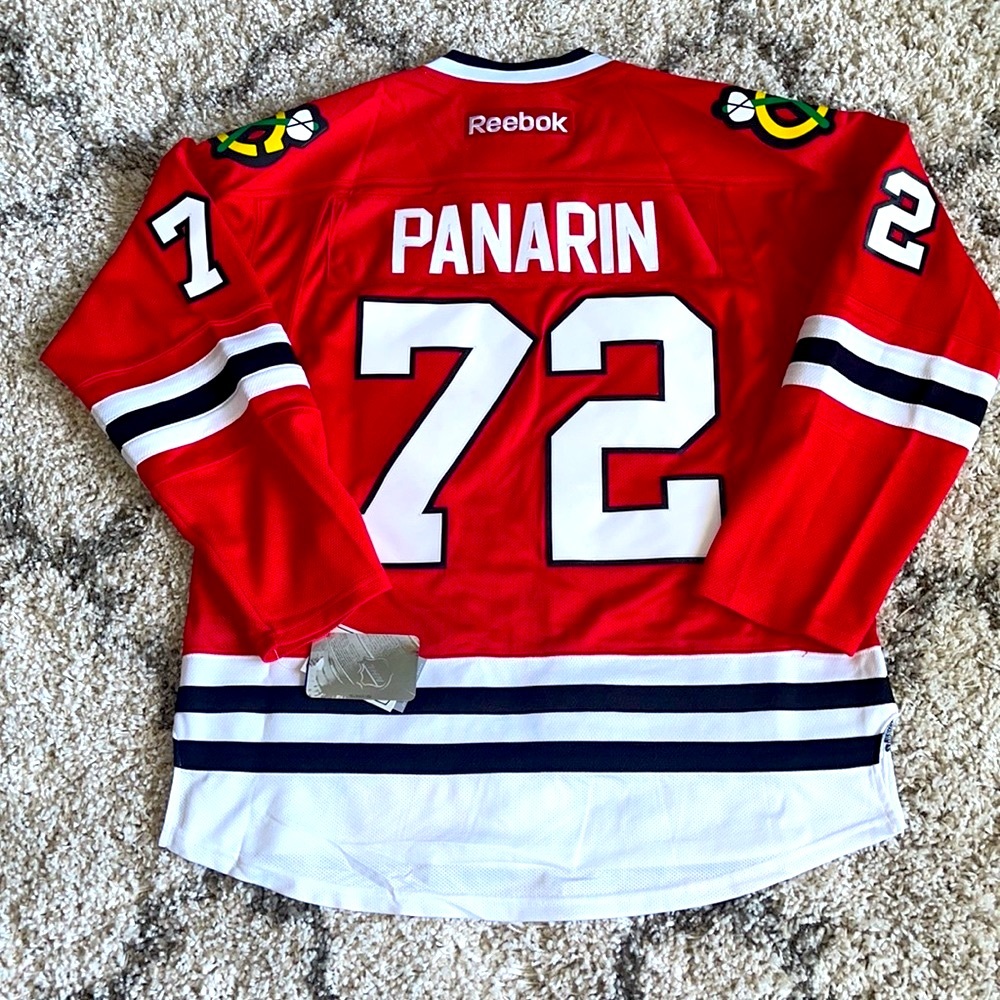 Chicago Blackhawks Artemi Panarin # Reebok Premier Hockey Jersey - Picture 2 of 5